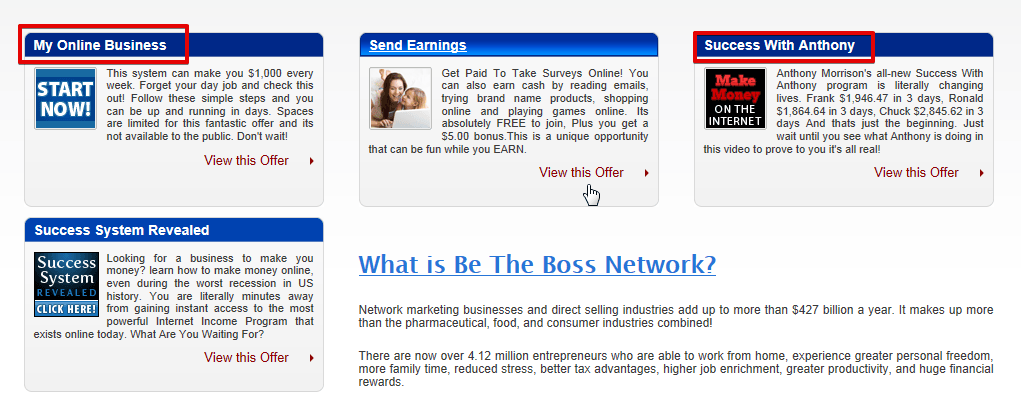 What is Be the Boss Network?