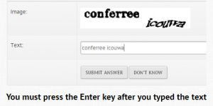 What a Captcha looks like