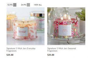 Partylite Candle products
