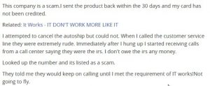 It Works customer complaints 2