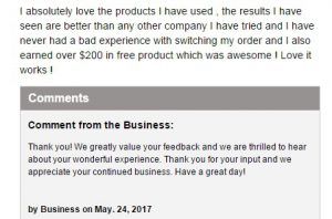 It Works positive review