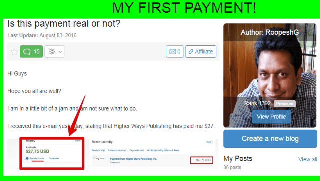 Is wealthy affiliate a scam? Here is proof that it works