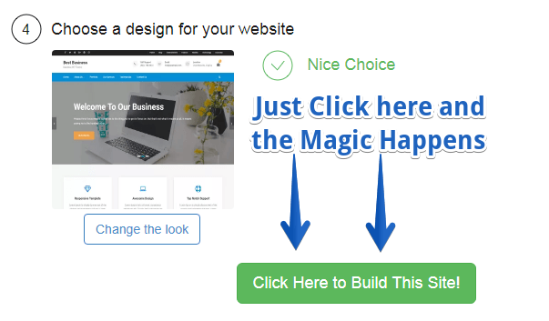 How simple it is to choose a website theme