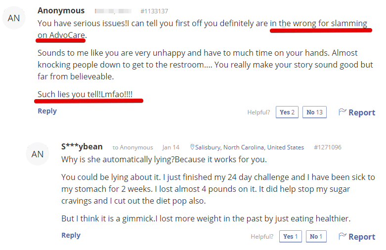 Advocare customer complaints