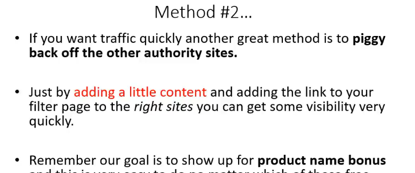 How to use the piggy back method to get free traffic to your site