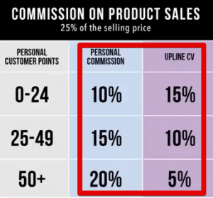 5LINX Compensation plan, customer sales profits