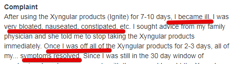 Xyngular customer complaints