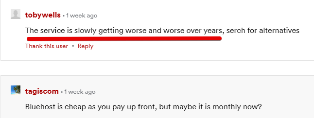 Is bluehost a scam, take a look at the customer complaints