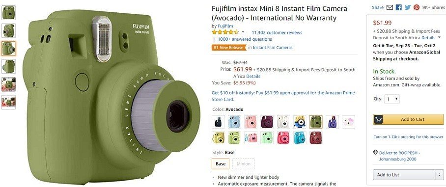 How to make money selling the polaroid instax mini camera