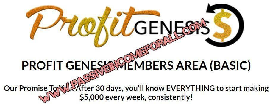 what is the profit genesis members area all about