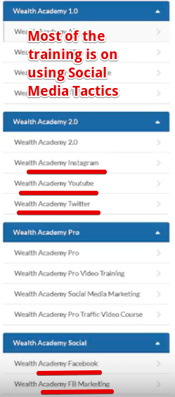 Wealthy Academy Training is outdated