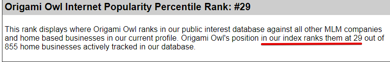 The origami owl MLM rankings