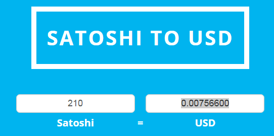 How can is a satoshi