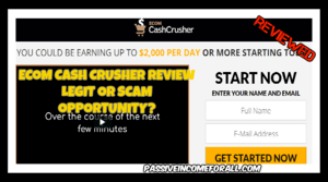 Ecom Cash Crusher Review Scam Or Legit opportunity
