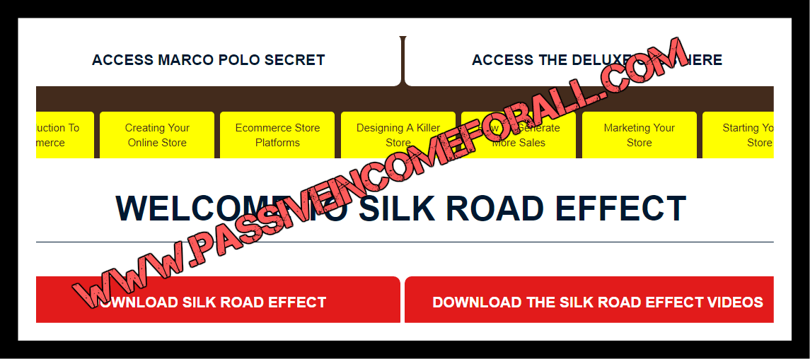 the silk road effect inside the members area