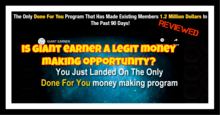 Giant Earner – Can You Get Your Share of $1.2 Million Dollars? Or Scam? Giant Earner Review Is Giant Earner a Scam