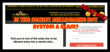 Secret Millionaire Bot Review $2,479 Per day or SCAM? Secret Millionaire Bot Review is secret millionaire bot a scam