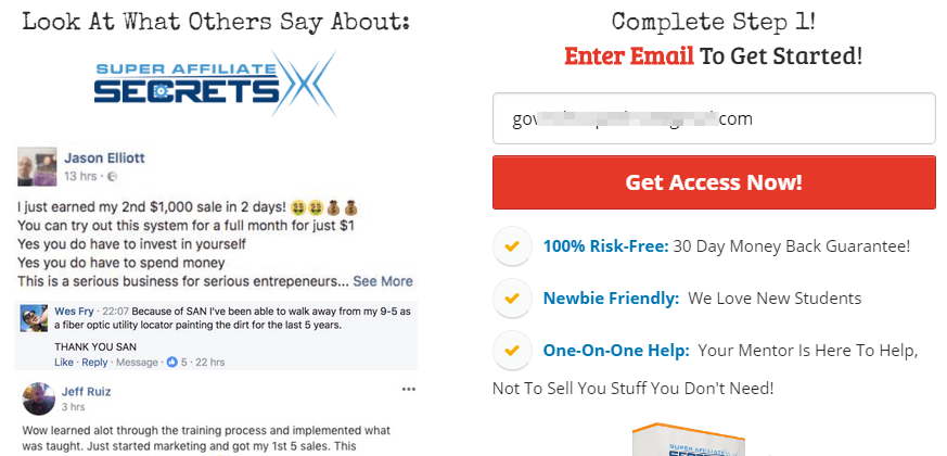 super affiliate secrets x review super affiliate secrets x and the profit shortcut have the exact same sign up page