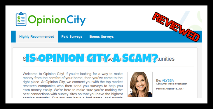 Is Opinion City a scam?