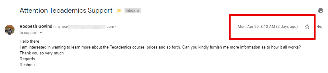Is Tecademics a scam their customer support is not good