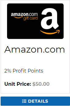Trunited review the amazon gift cards carry a percentage profit point