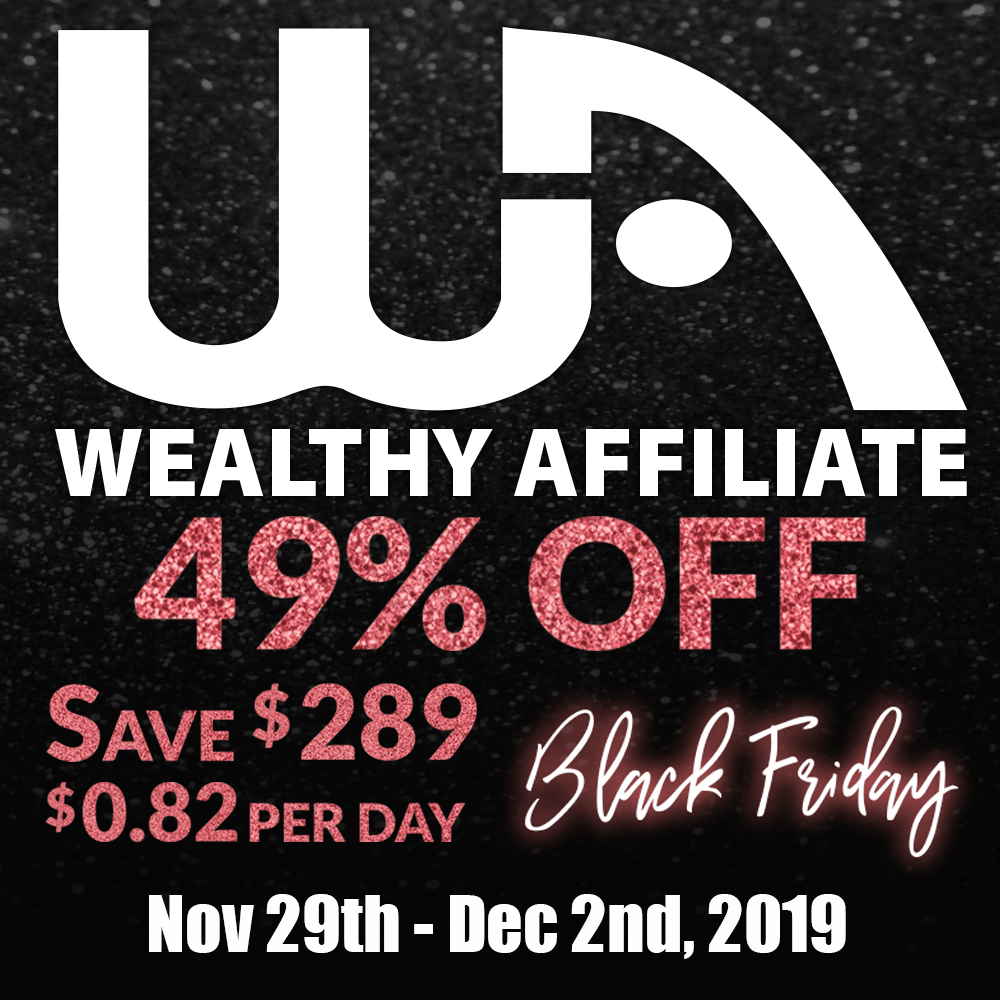 Wealthy Affiliate Black Friday deal1