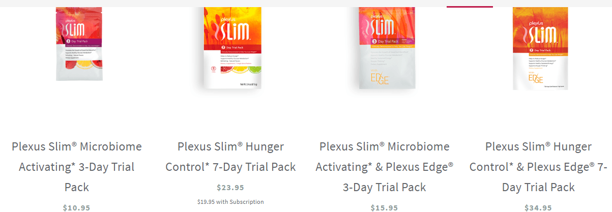Plexus worldwide trial packs