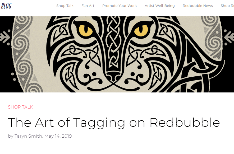Redbubble review how to do tagging as a means to increase exposure to your redbubble designs