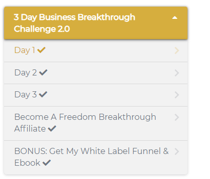 What is the 3-day breakthrough challenge all about
