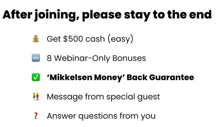 Along with the $500 bonus, you suppose to get these other bonuses as well
