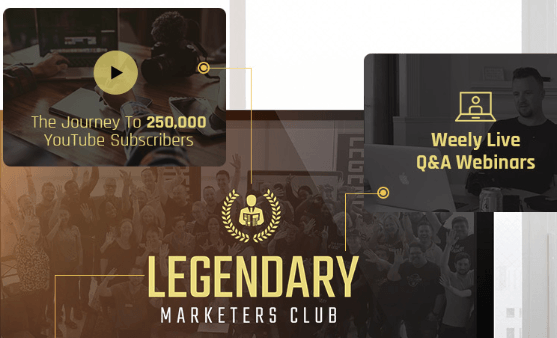 What is David Sharpe's Legendary Marketers Club all about
